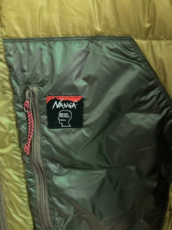 Куртка Brain Dead x Nanga Paneled Puffer Shirt 3