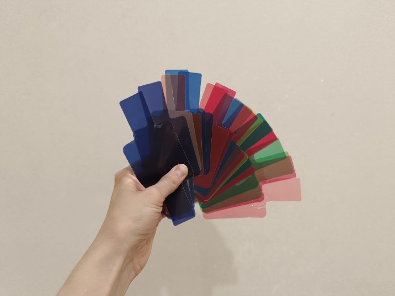 Набор гелевых фильтров для накамерных вспышек