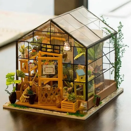 Wooden 3D Constructor Rolife Flower House DG104