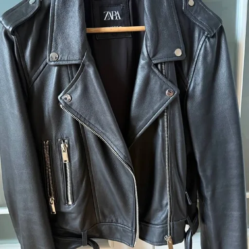Кожаная куртка Zara