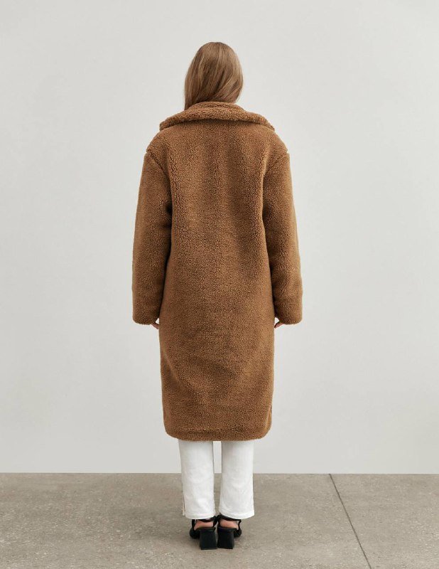 Шуба Teddy коричневая женская XS-M 2