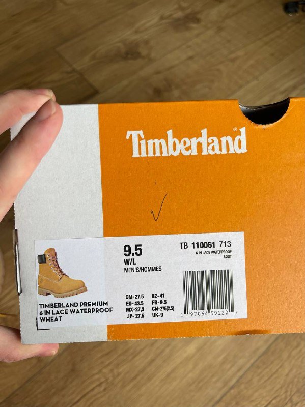 Мужские ботинки Timberland размер 43,5