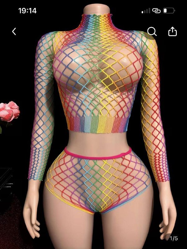 Комплект шорты и топ, серьги