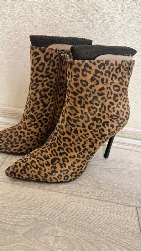 Женские ботильоны леопардовые размер 39
