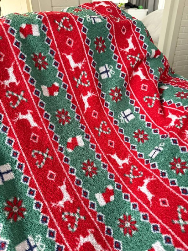 рождественский плед 2