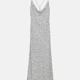 Платье Zara, платье в горох, оливковое платье 2