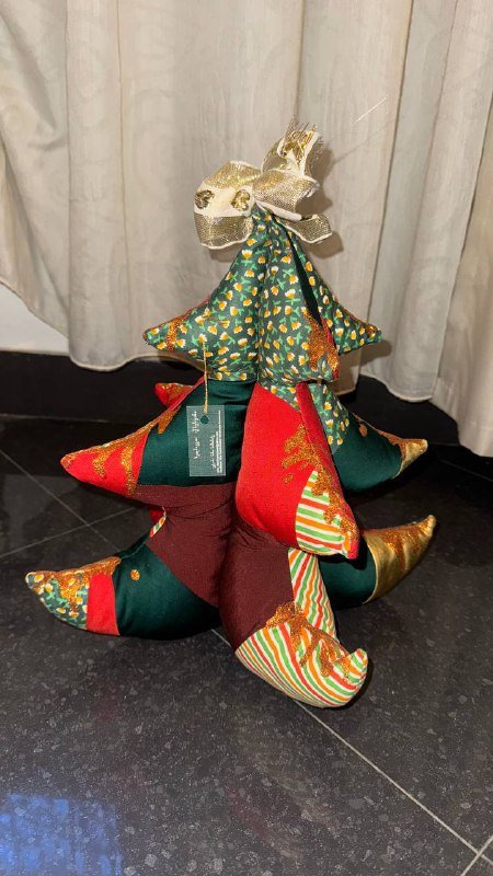 Новогодняя елка, новогодние мешки, текстильная елка, деревянный щелкунчик 6