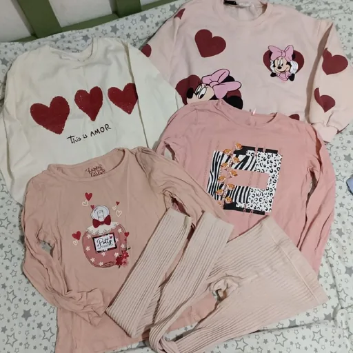 Set of tops and cotton leggings