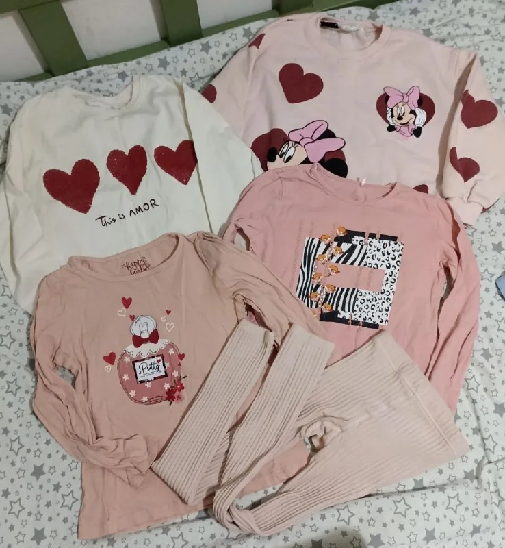 Set of tops and cotton leggings