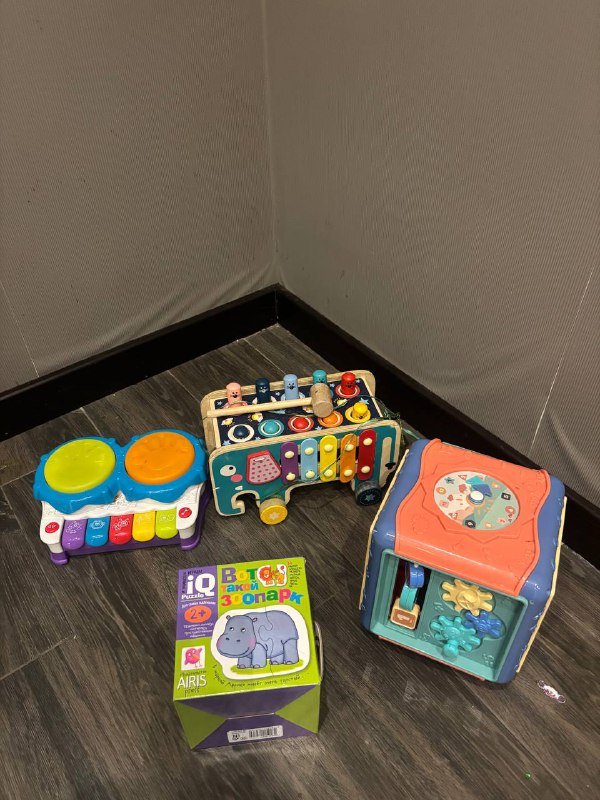 Кухня детская, касса супермаркет, овощи на липучках 3