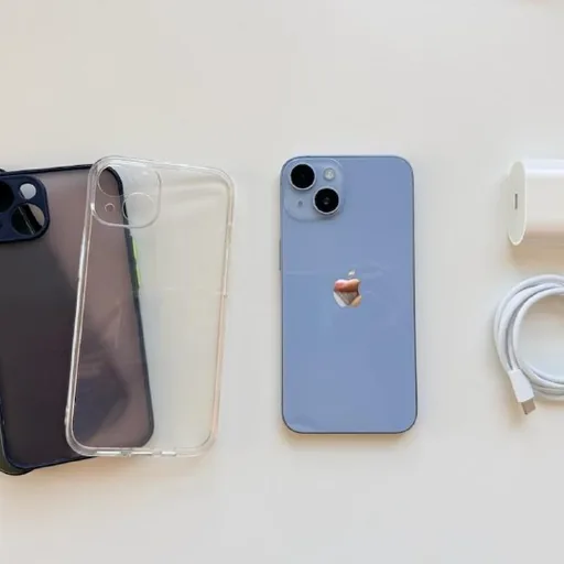 iPhone 14, зарядное устройство, чехлы