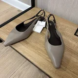 Кожаные балетки ZARA 2