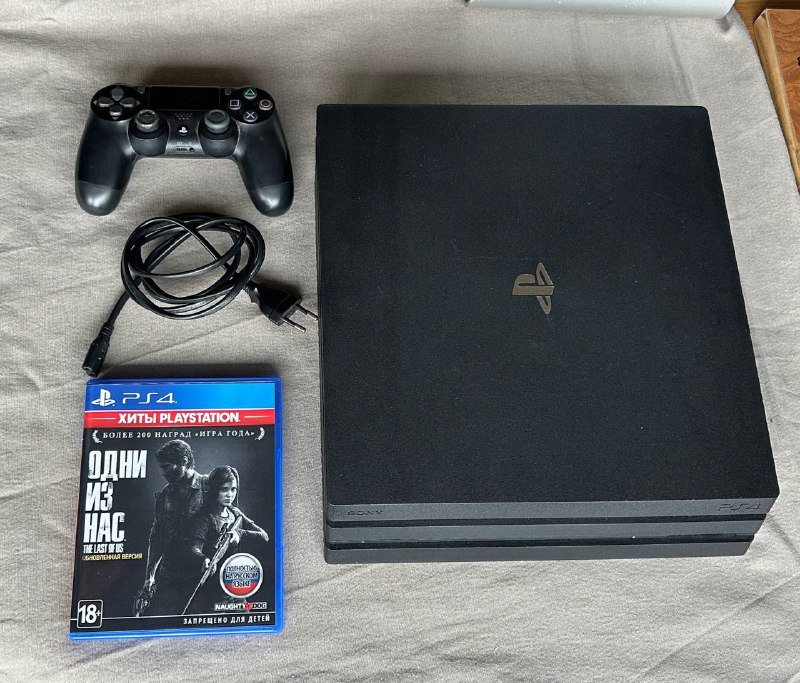 PS4, контроллер, диск The Last Of Us