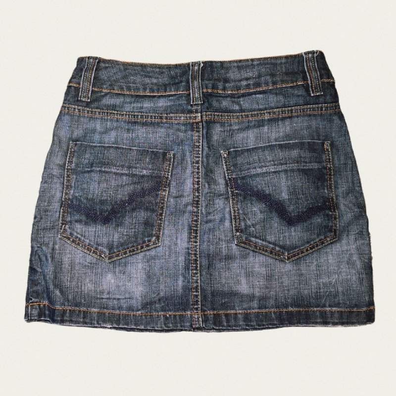 Винтажные джинсовые юбки 38 размера 2