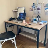Большой деревянный рабочий стол 1