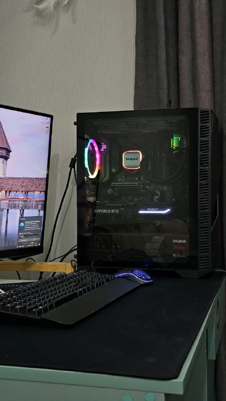 ПК Setup с монитором, клавиатурой, мышью, геймпадом 2