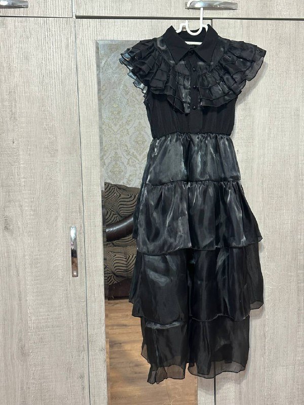 Костюм Венздей детский с париком 2