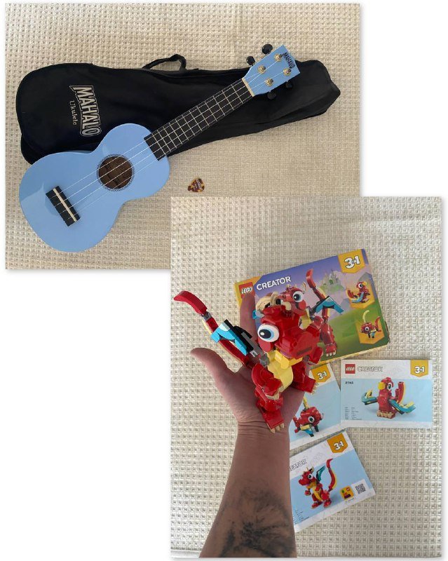 Пазлы, укулеле, конструктор майнкрафт, Lego creator, карточная игра, много маленьких игрушек 4