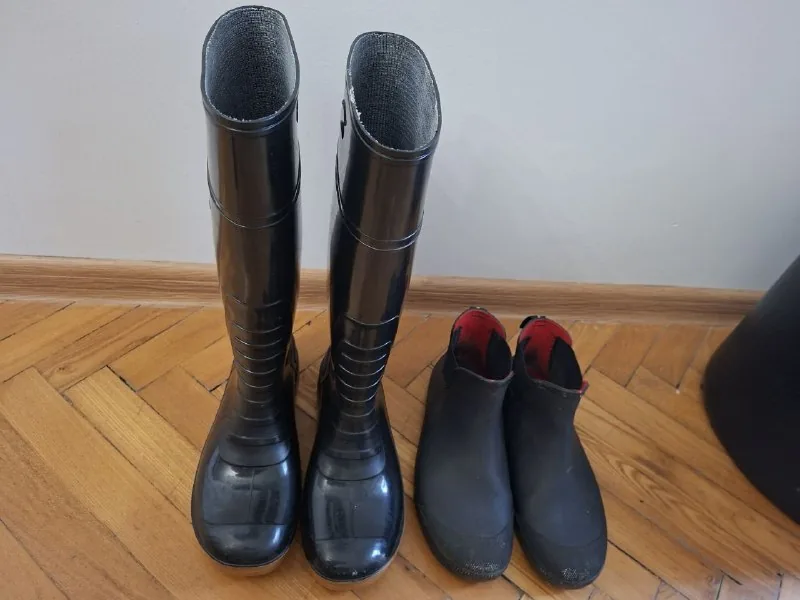 Резиновые сапоги, короткие городские сапоги
