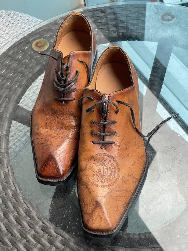 Кожаные туфли ручной работы размер 41.5-42 2