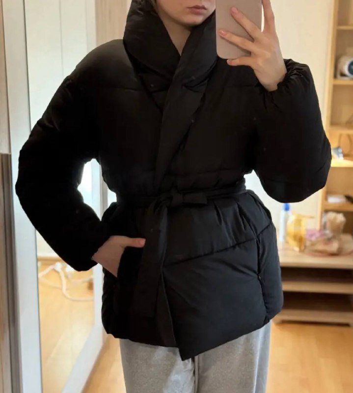 Демисезонная женская куртка пуховик XS/S 4