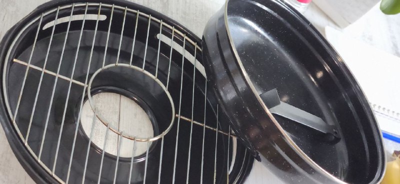 Сковорода-гриль для газовой плиты с решёткой 2