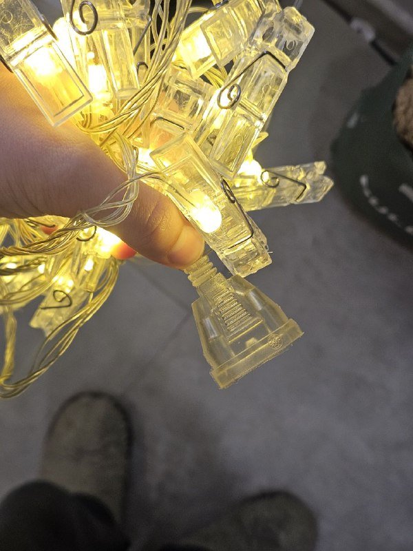 Гирлянда с прищепками для фотографий 3