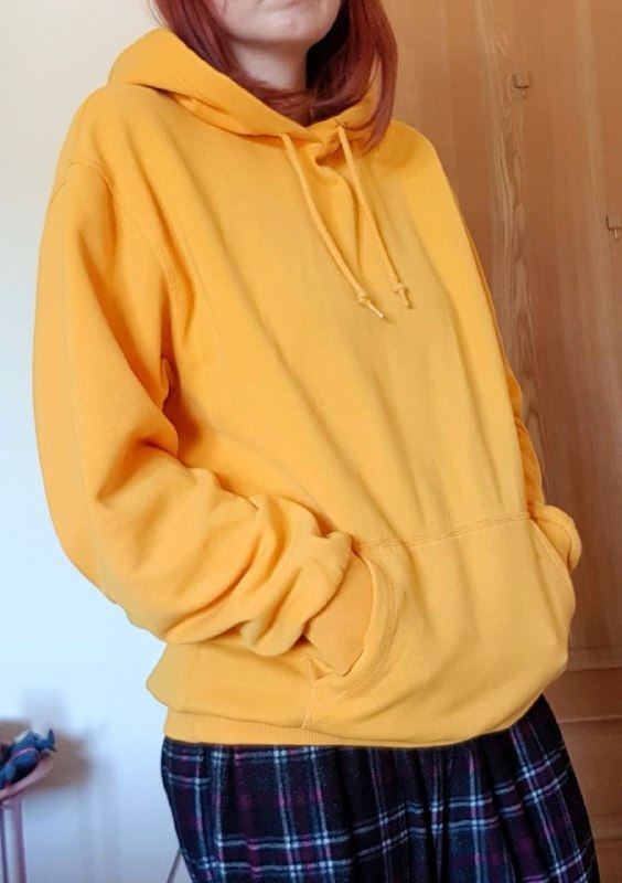 худи серая koton M, худи оранжевая koton L, худи жёлтая H&M M 10