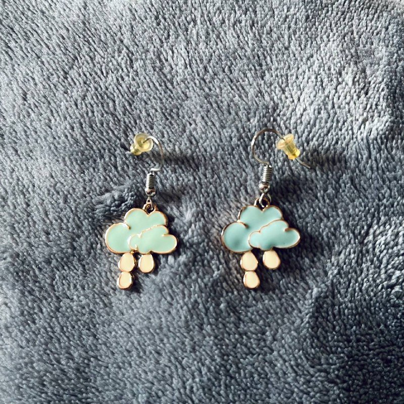 Серьги Sunlight из серебра, серьги облачка, янтарный браслет 5