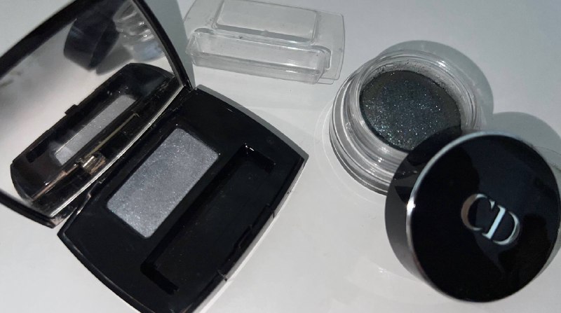 Косметика Chanel и Christian Dior б/у румяна, бронзер, пудра, палетки теней 7