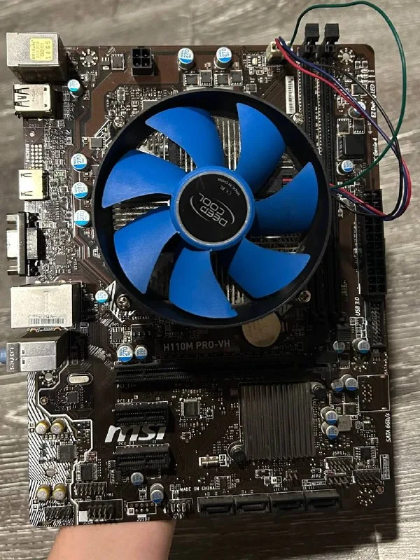 Материнская плата MSI H110M PRO-VH, Intel Core i5-7400, DeepCool
