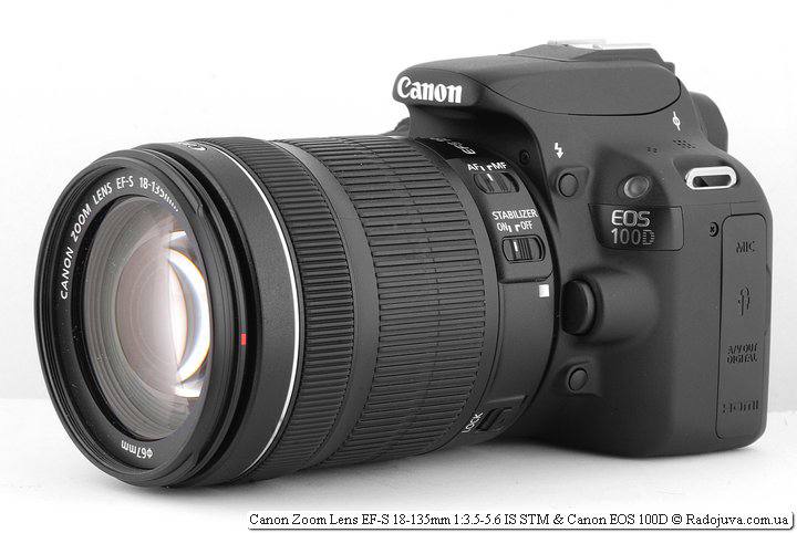 Canon 100d камера, объектив 18-135мм, зарядное, карта 16 ГБ