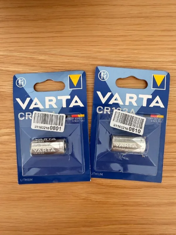 Батарейки VARTA CR123A