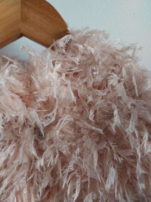 Пушистый жакет на подкладке из вискозы 5