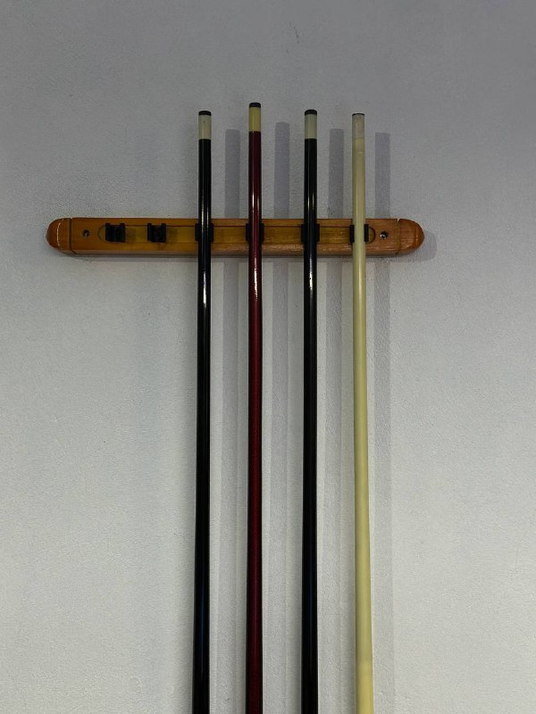 бильярдный стол, 4 кия, треугольник, лампа 5