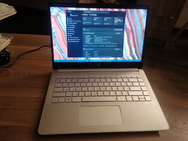 Ноутбук HP 14 дюймов Intel Core i3 16 ГБ SSD 500 ГБ