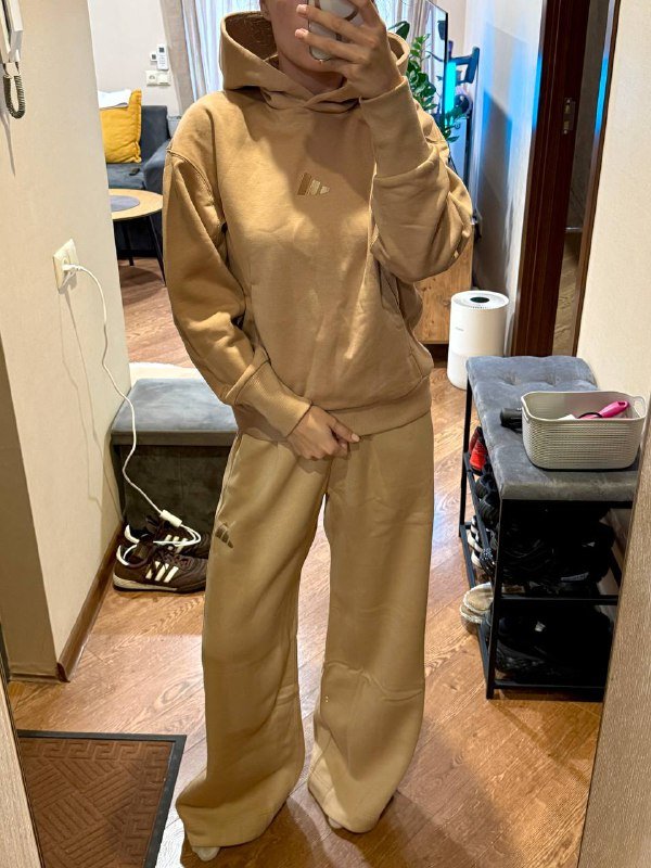 Женский костюм Adidas худи XS, штаны S 5