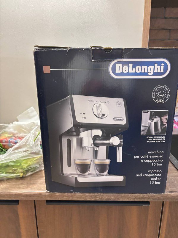 Кофемашина Delonghi рожковая для молотого кофе 2