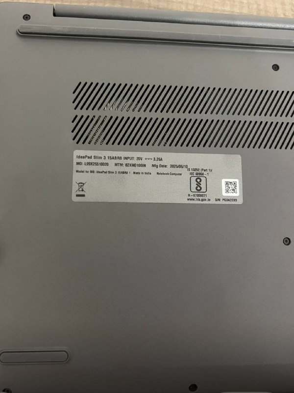 Ноутбук Lenovo IdeaPad Slim 3 15ABRR8