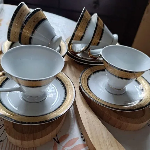 Японский кофейный фарфоровый сервиз