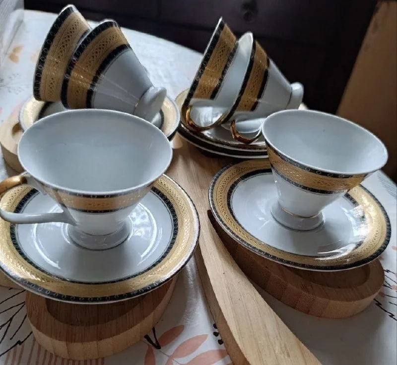 Японский кофейный фарфоровый сервиз