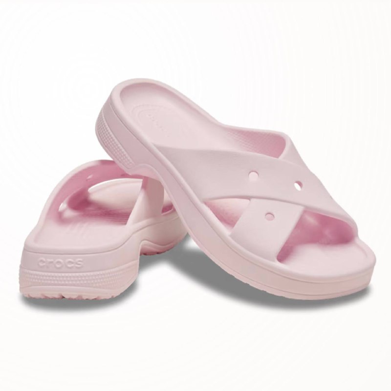 Оригинальные Crocs розовые женские сандалии размер W10