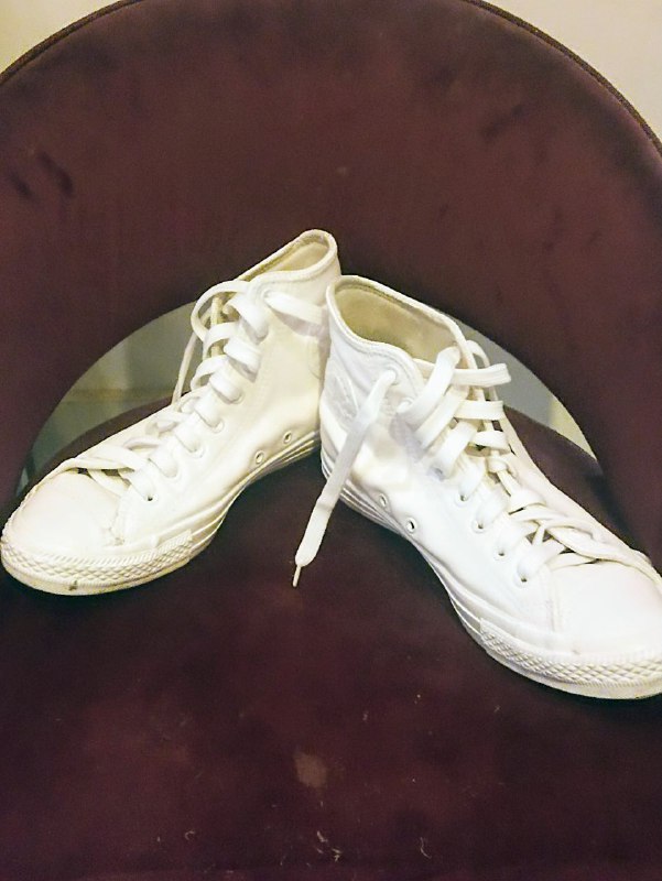 Белые кожаные кеды Converse высокие, размер 7 муж., 9 жен. 3