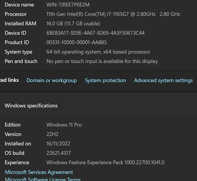 Lenovo ThinkPad E15 gen 2, Intel i7, 16GB RAM, 500GB SSD 3