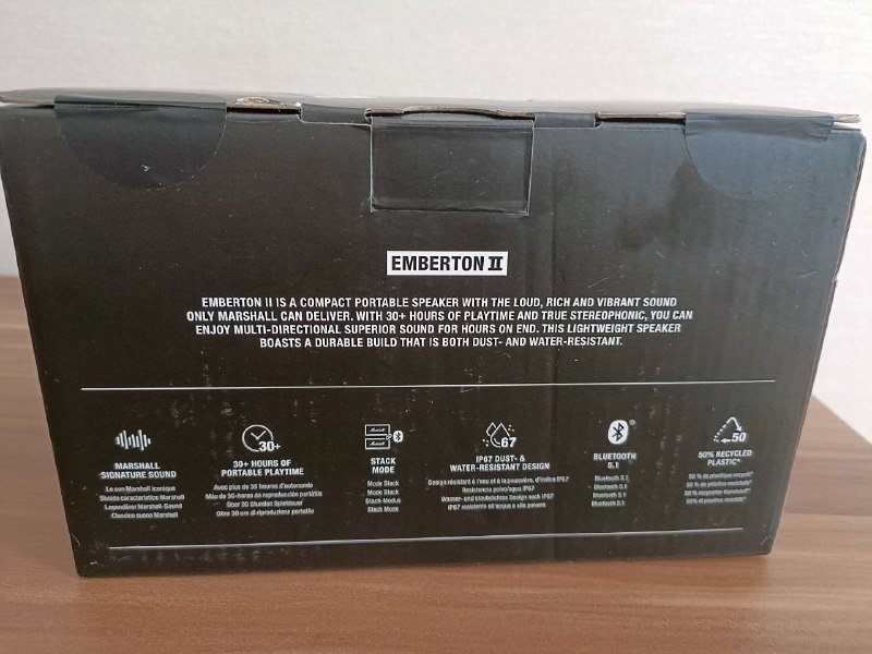 Колонка Marshall Emberton 2 бежевая 4