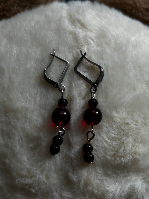 Ожерелье, браслеты, серьги из натуральных камней 4