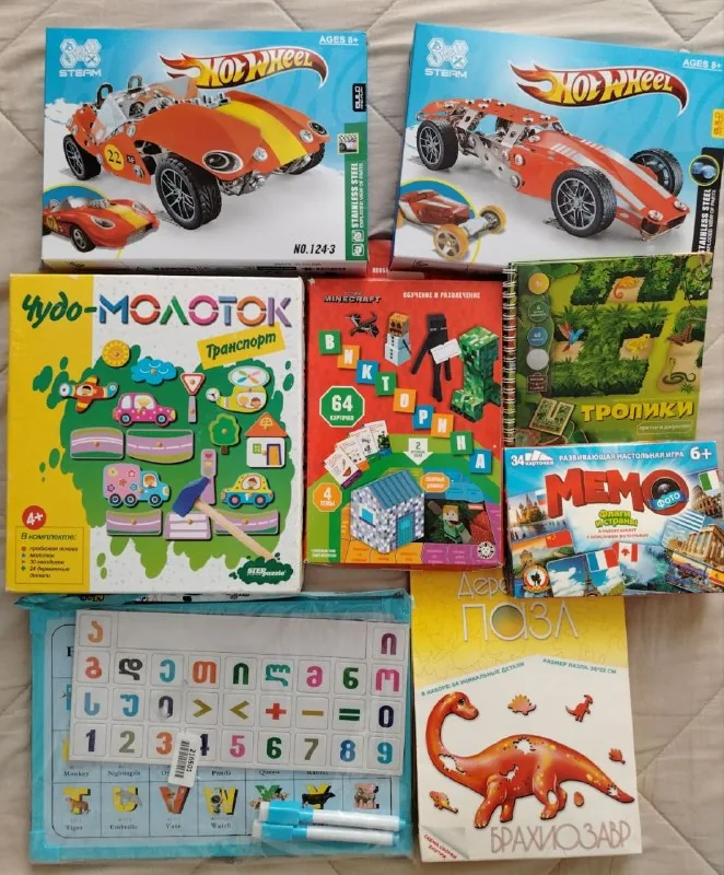 Конструкторы, настольные игры