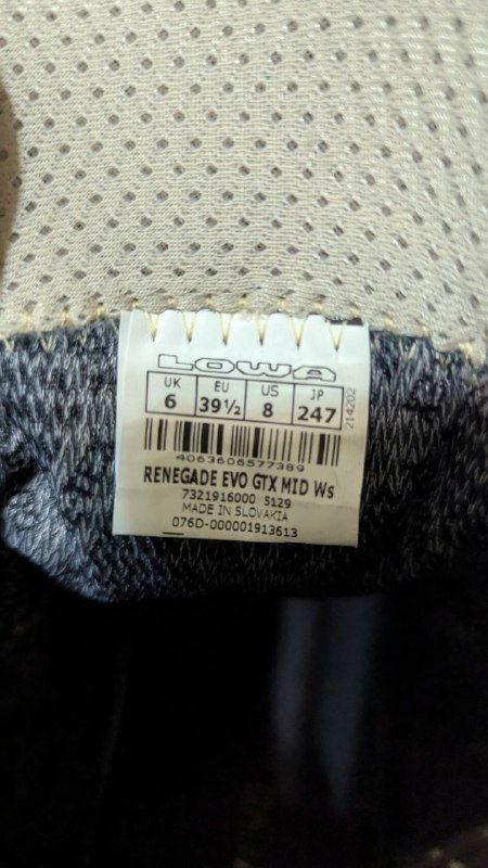 Женские трекинговые ботинки Lowa Renegade Evo GTX 5
