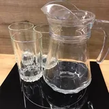 Графин стеклянный и стаканы 3