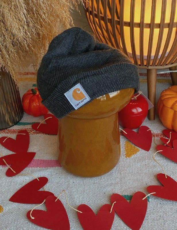 Шапка, худи Crew, джинсы Carhartt